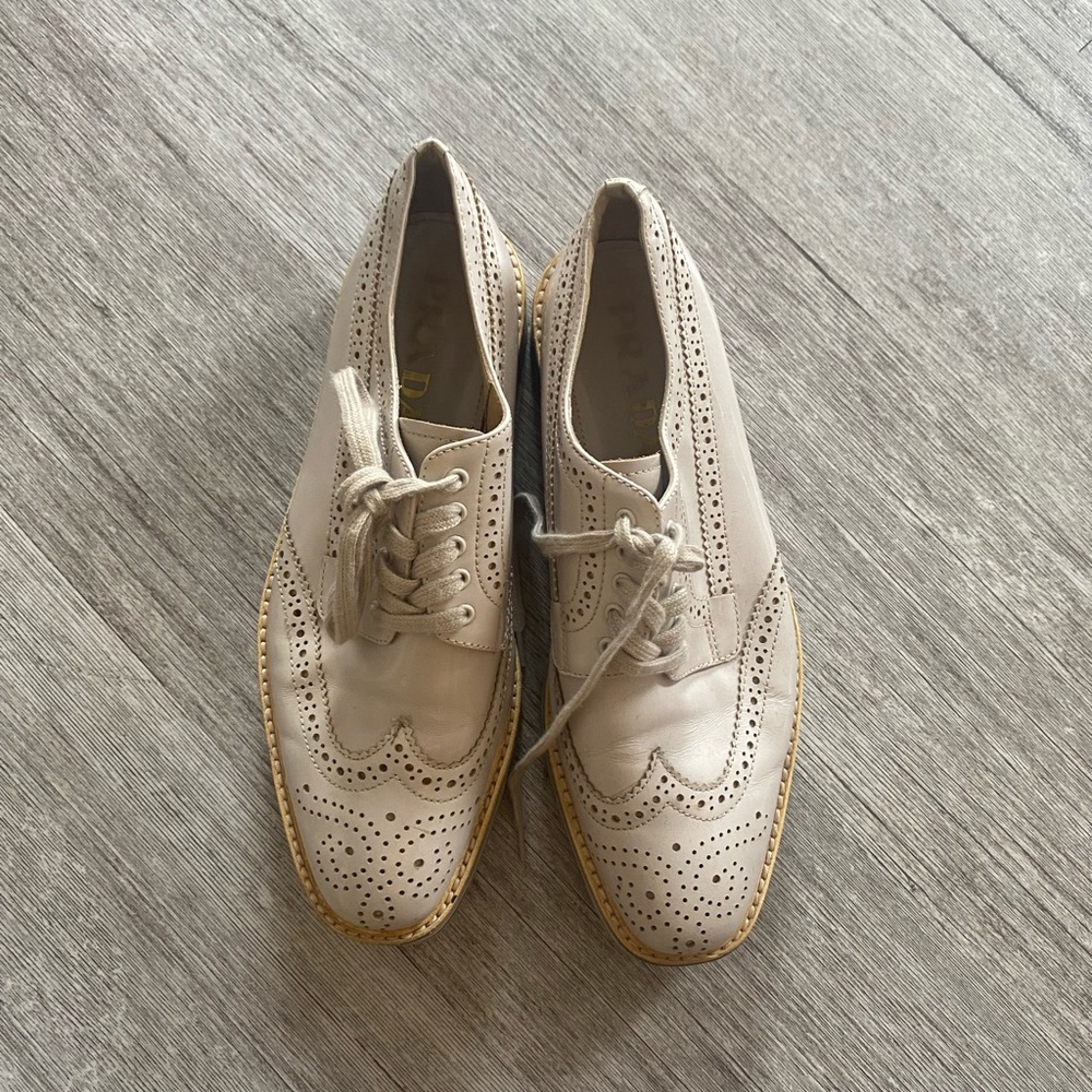 prada platform loafers